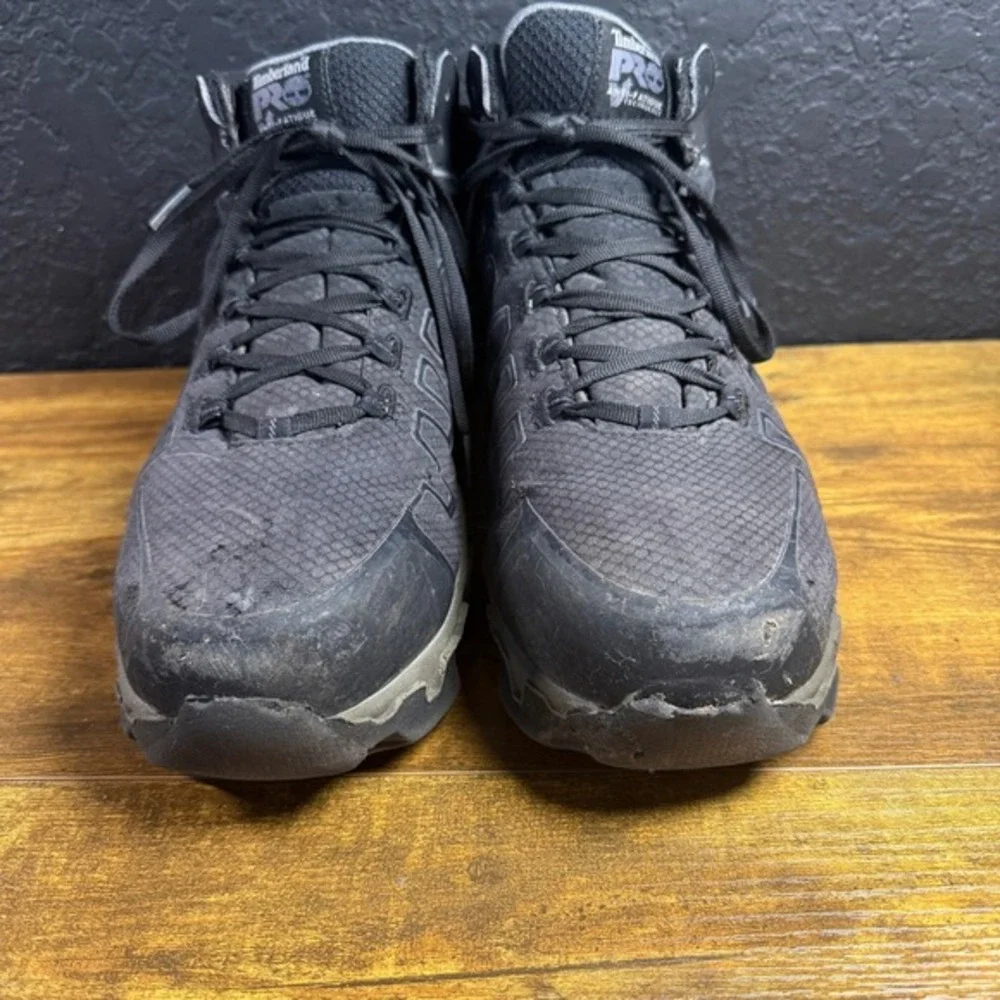Timberland PRO Powertrain Sport A1JYQ Black Synthetic Work Boots Mens 12M